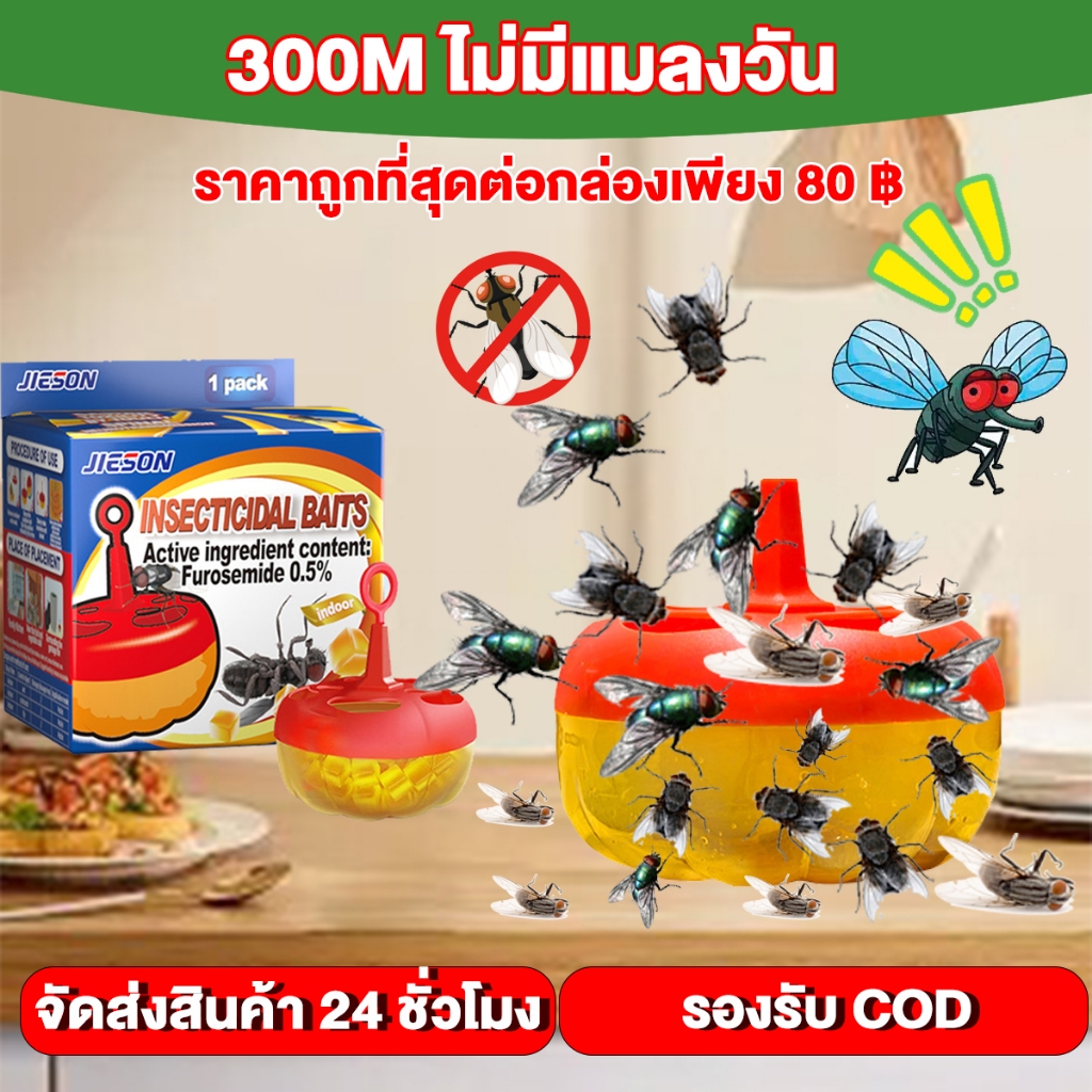 🔥รุ่นใหม่ล่าสุด🔥 อาท ฟลาย แคชเชอร์ เหยื่อดักแมลงวัน  FLY CATCHER ฆ่า ยาไลแมลงวัน ไร้พิษไร้กลิ่น ไล่แมลงวัน ฆ่าแมลงวันขั้