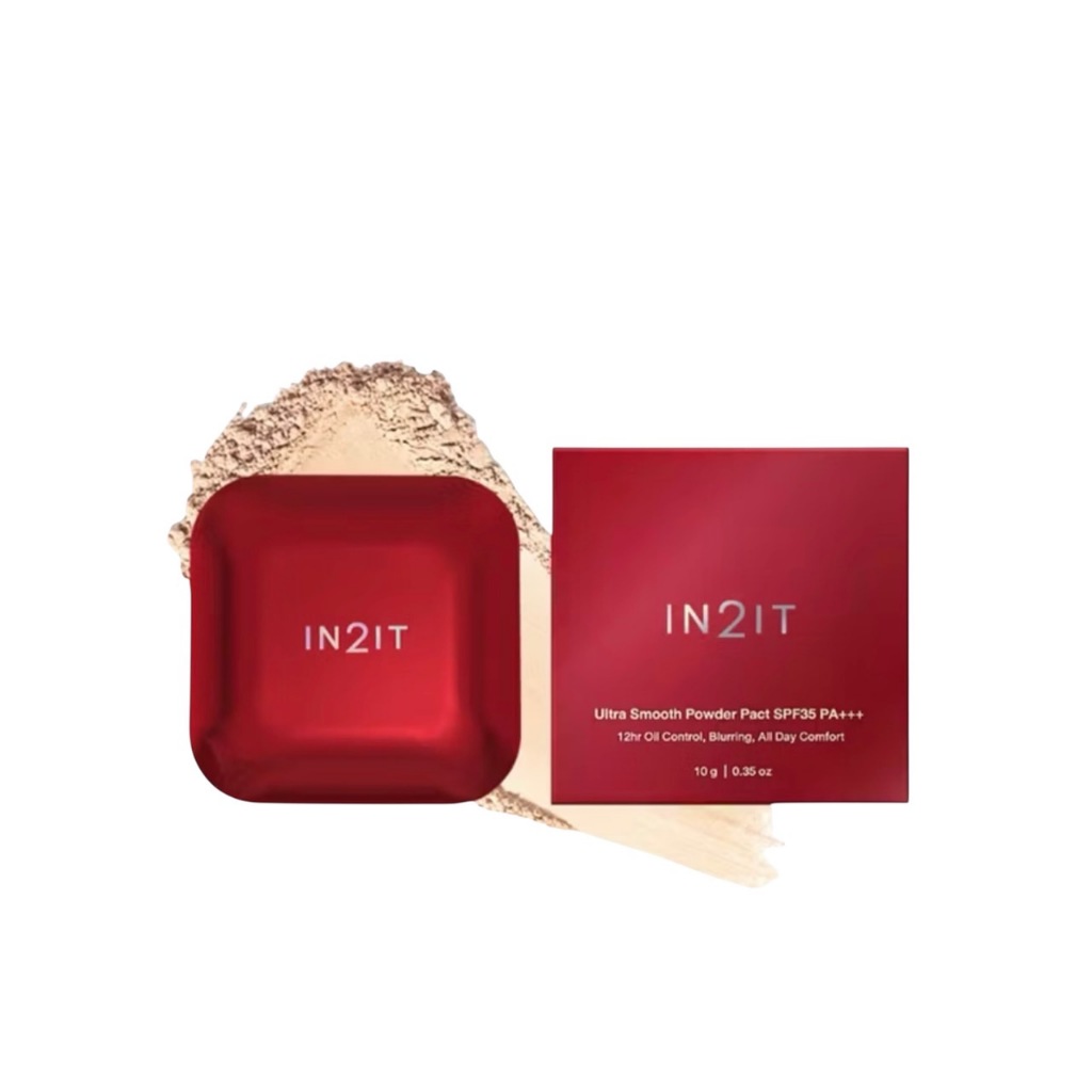 IN2IT Ultra Smooth Powder Pact SPF35 PA+++อินทูอิท อัลตร้าสมูท พาวเดอร์ 10g.