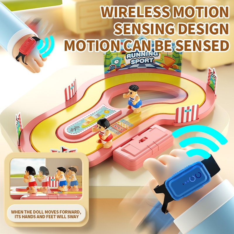 ของเล่นเกมแข่งวิ่งควบคุมด้วยท่าทาง🏃‍♂️เกมจำลองสนามแข่ง ไร้สาย มีเสียง มีไฟ เล่นพร้อมกันได้ ของขวัญปีใหม่สุดมันส์ 🎁 - รูปที่ 2