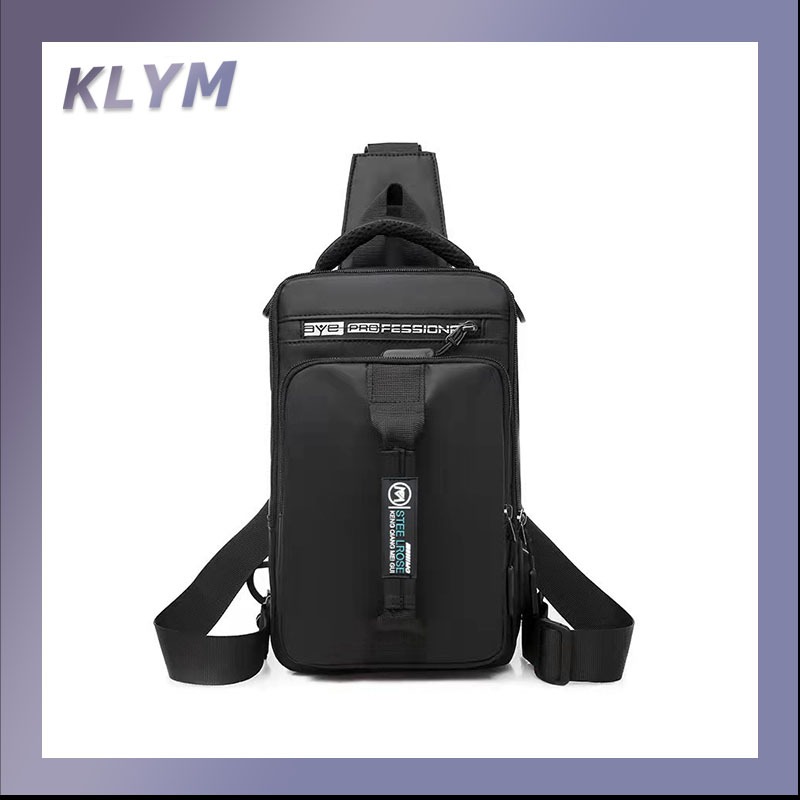 KLYM #W6510 กระเป๋าสะพายเดี่ยวสำหรับผู้ชาย กระเป๋าอเนกประสงค์ กระเป๋าแฟชั่นผู้ชาย