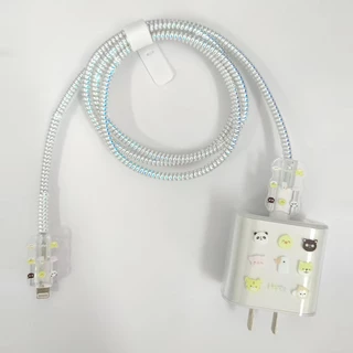 5In1 ฝาครอบป้องกันสายชาร์จ Charger Protector เคสป้องกันสายเคเบิลข้อมูลแมวน่ารัก เคสแบบนิ่มสำหรับชาร์จ เหมาะสำหรับ IP 20W
