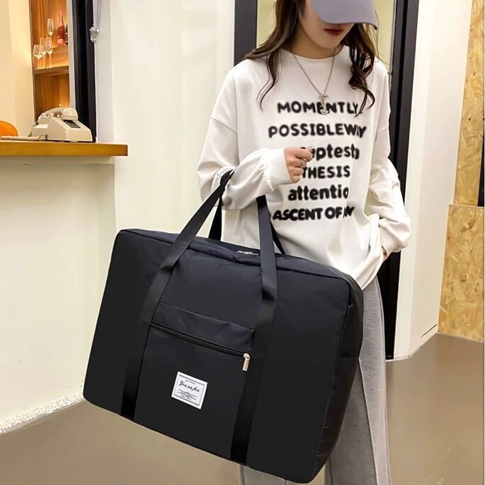 กระเป๋าเดินทาง พับเก็บได้ จุของได้เยอะ พกพาง่าย สะดวก กระเป๋าเดินทางแบบถือ ใบพร้อมส่งจากไทย - 4