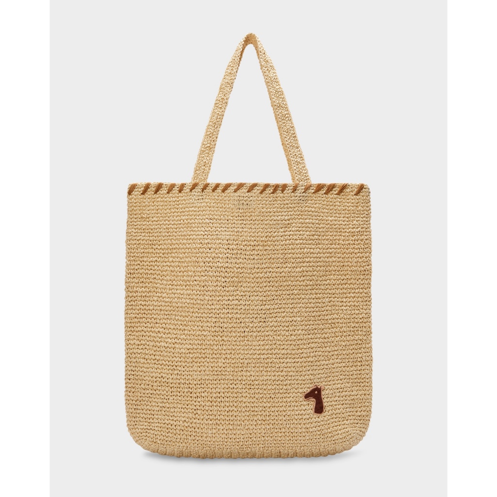 กระเป๋าโท้ทสานจากกระดาษราฟเฟีย SMILEYHOUND PAPER RAFFIA TOTE