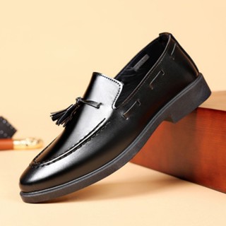 รองเท้าหนัง Oxford แบบสวมสำหรับผู้ชาย รองเท้าหนังลำลองธุรกิจ…