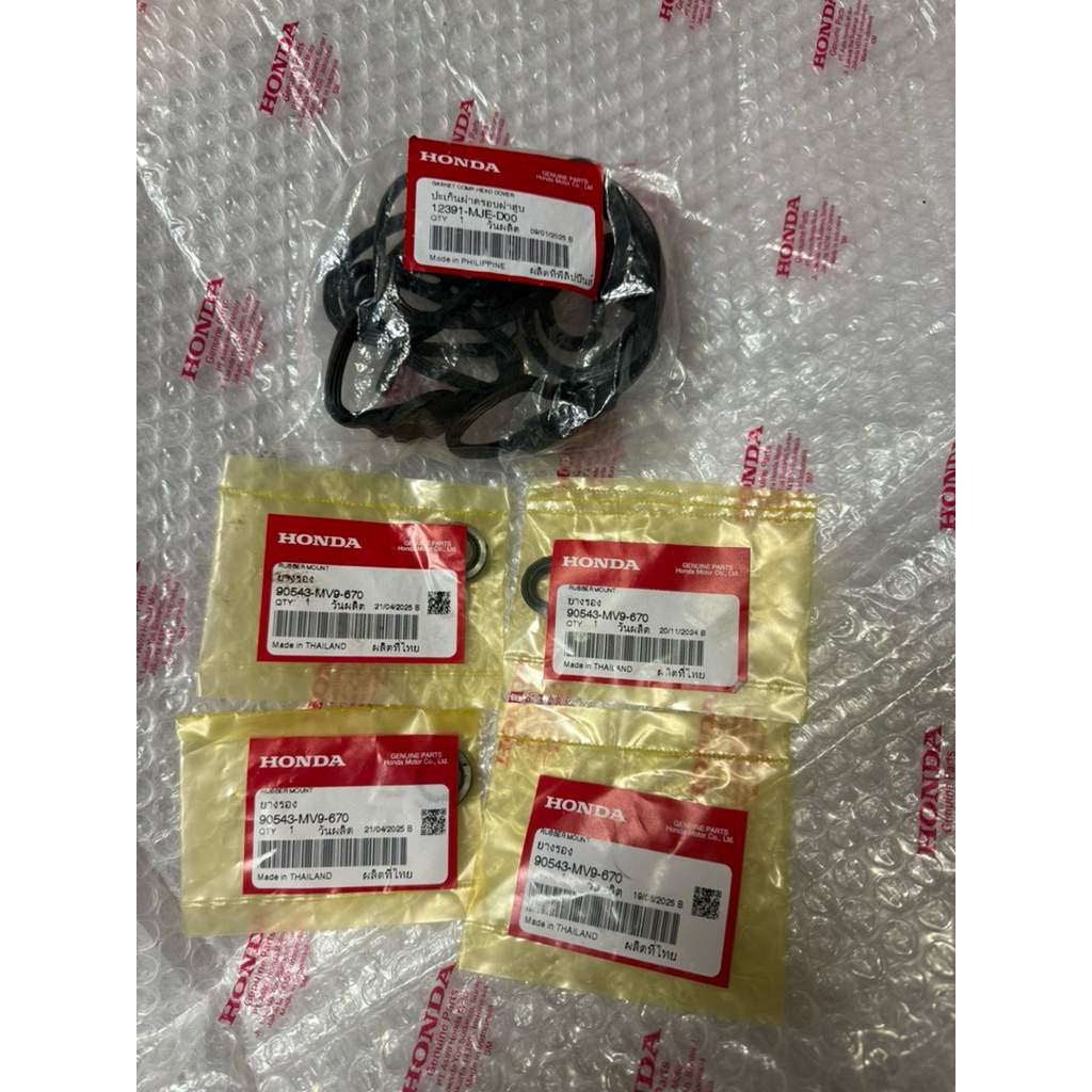 ยางรอง/ยางฝาครอบวาล์ว  CBR650f/CB650f/CB/CBR650r ตั้งแต่ปี 2013 ถึง 2025 ของแท้ตรงรุ่นเบิกศูนย์