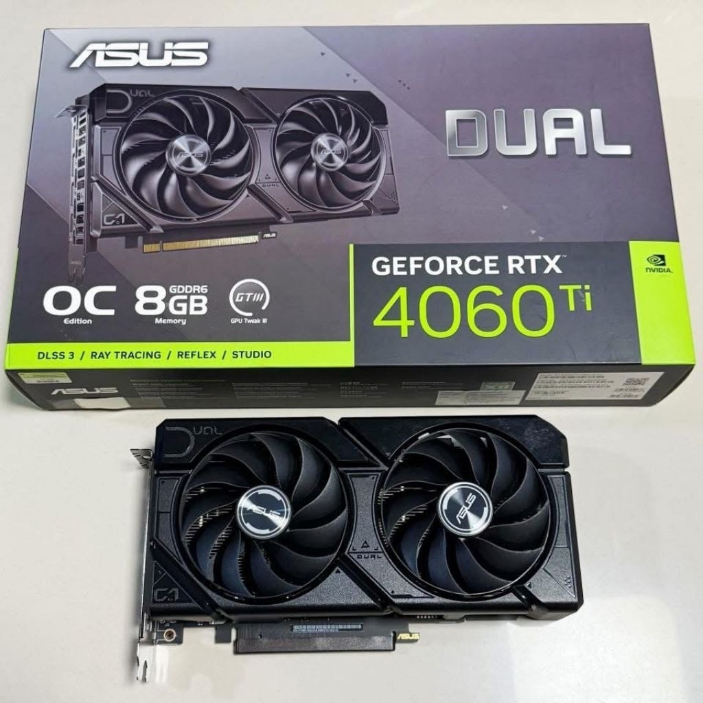 (มีส่วนลด3000฿) ASUS RTX 4060Ti  เหมือนใหม่ ใช้งานปกติ สภาพ100%