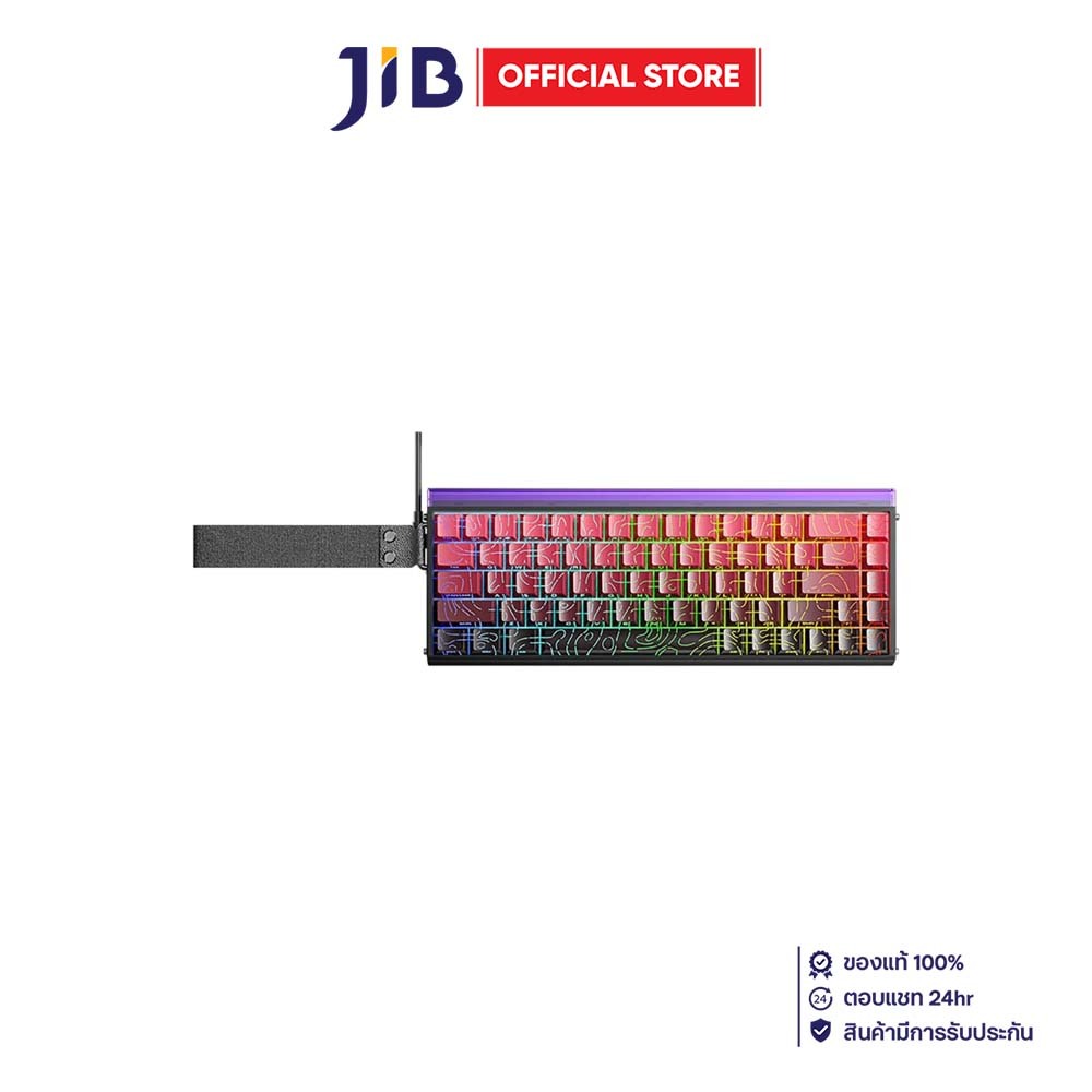 KEYBOARD (คีย์บอร์ด) AULA HERO68HE NEPTUNE MAGNETIC SWITCH RGB - GRADIENT BLACK RED