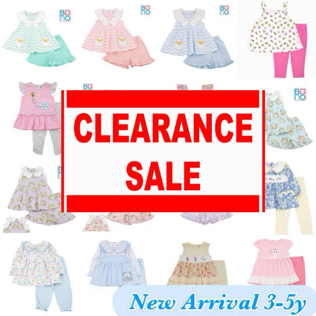 #09🔥SALEลดล้างสต็อก🔥👧🏻ชุดเซ็ตเด็กผู้หญิง แบรนด์แท้ราคาถูก🍭Size 3-5 ขวบ