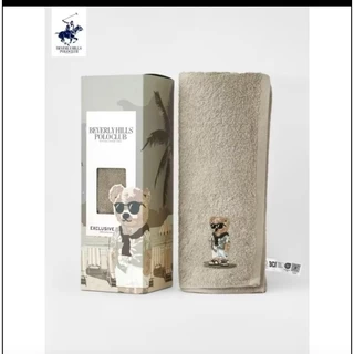 ขายผ้าเช็คตัวพร้อมส่ง BEVERLYHILLSPOLOCLUB NEW COLLECTION！ผ้าขนหนูหมี รุ่น BHPB017/รุ่นใหม่ BHPB018 เเท้
