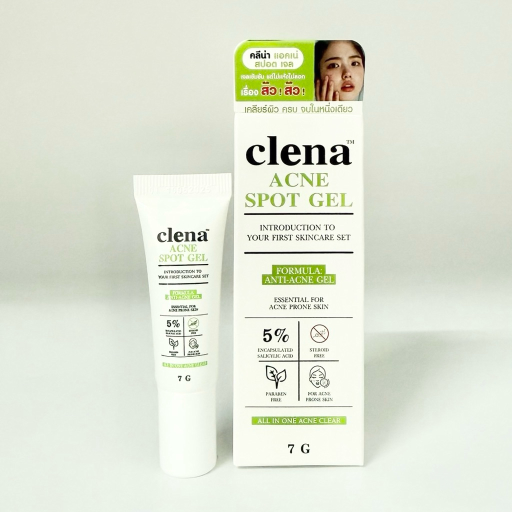 Clena Acne Spot Gel 7g เจลแต้มสิว คลีน่า สูตรเข้มข้น