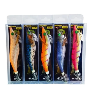 "ส่งจากไทย" 9สี โยกุ้ง โยตกหมึก เหยื่อตกหมึก เหยื่อกุ้งปลอม เรืองแสงในที่มืด UV เหยื่อตกปลาหมึก