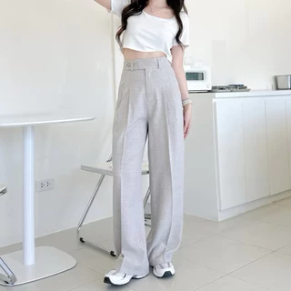 Mapayyaxstore : Tally pants กางเกงเอวสูง( รุ่นนี้มี 2 เนื้อผ้านะคะ ) 💖