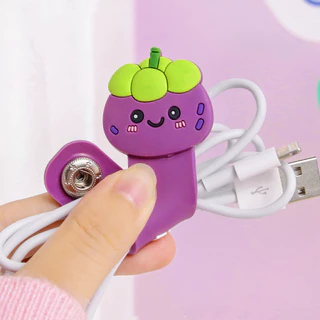 สายรัดลายการ์ตูน พร้อมส่ง ซิลิโคนเก็บสายชาร์จ ทุกรุ่น ที่เก็บสายหูฟัง