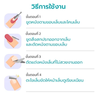 Hanaso ชุดกรรไกรตัดหนังขอบเล็บ Nail Cutter Cuticle ไม่เป็นสนิม มีสปริง ใช้งานง่าย พกพาสะดวก