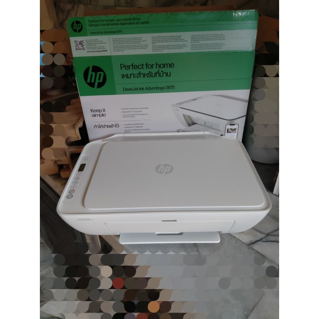 ส่งต่อ เครื่องปริ้น HP DeskJet Ink Advantage 2875 All-in-One ปริ้น ถ่ายเอกสาร สแกน เชื่อม WIFI