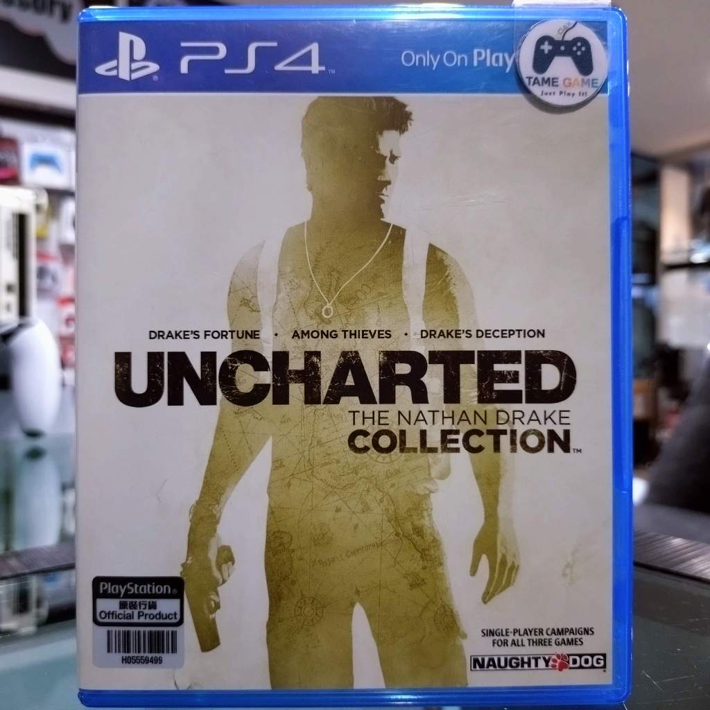 (ภาษาอังกฤษ) มือ2 Uncharted The Nathan Drake Collection PS4 มือสอง (เล่นกับ PS5 ได้ Uncharted 1+2+3)