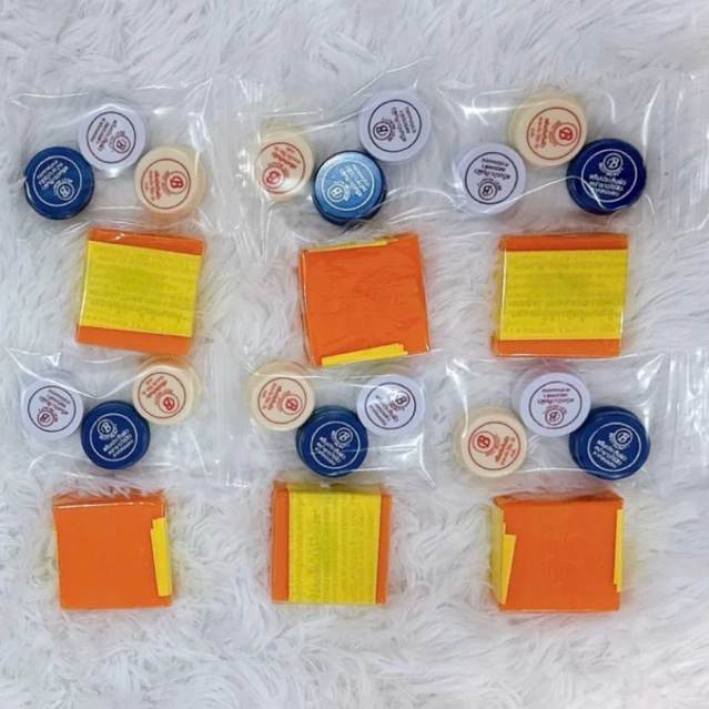 สบู่ส้มธรรมชาติ65กรัม6ก้อนกับครีม6ชุดตามภาพ P 120 / 6