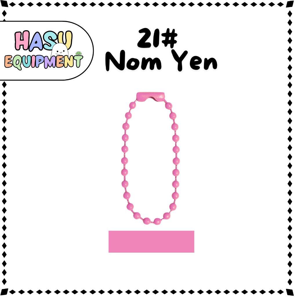 HasuEquipment 1 เส้น  Pink Tone – โซ่ไข่ปลาโทนชมพู 10cm 12cm 15cm ขนาดเม็ด 2.4mm Hasu Equipment ราคา ถูกที่สุด ดีลบีเคเค แกลเลอรีภาพที่ 5