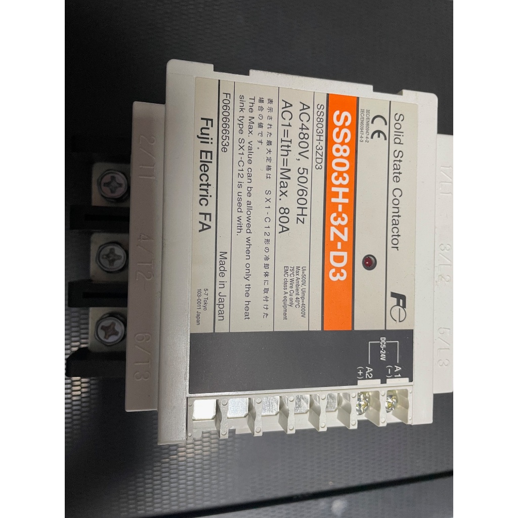 Fuji electric Solid state contactor SS803H-3Z-D3 สินค้าใหม่ มีสต๊อกพร้อมส่งราคาพิเศษ