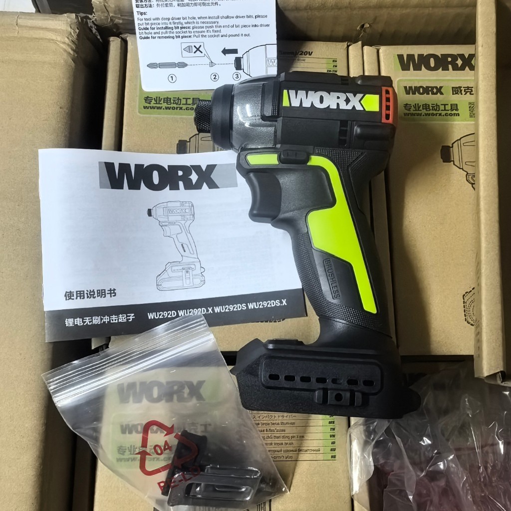 🔩Worx WU292DS ไขควงกระแทกไร้แปรง 150N.m | 4100 รอบ/นาที | ตัวเครื่องเล็ก 114mm | รุ่นใหม่ 2025