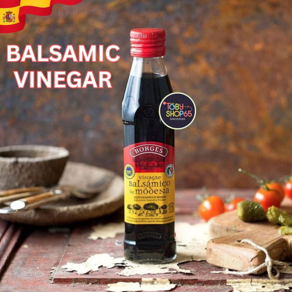 Borges บอร์เจส น้ำสลัดบาร์ซามิค น้ำส้มสายชูหมักบัลซามิก บาสสามิก Balsamic Vinegar of Modena 250ml.