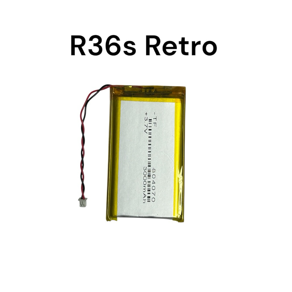 R36S 804169 804066 3.7V 3000mAh 1.25mm 2Pin ปลั๊ก สําหรับคอนโซลเปิด R36S คอนโซลเกมมือถือ