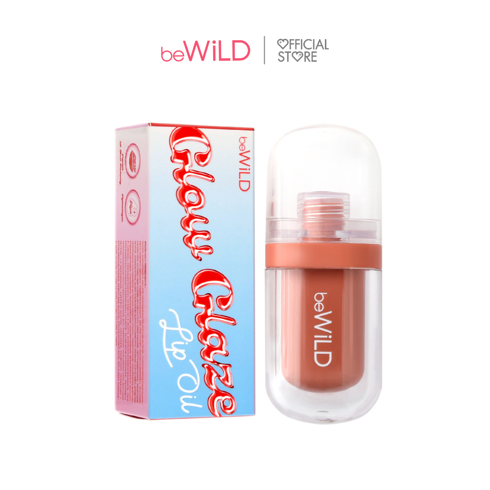 beWiLD Glow Glaze Lip Oil (ลิปออยล์) ติดทน สีชัด ทิ้งสเตน