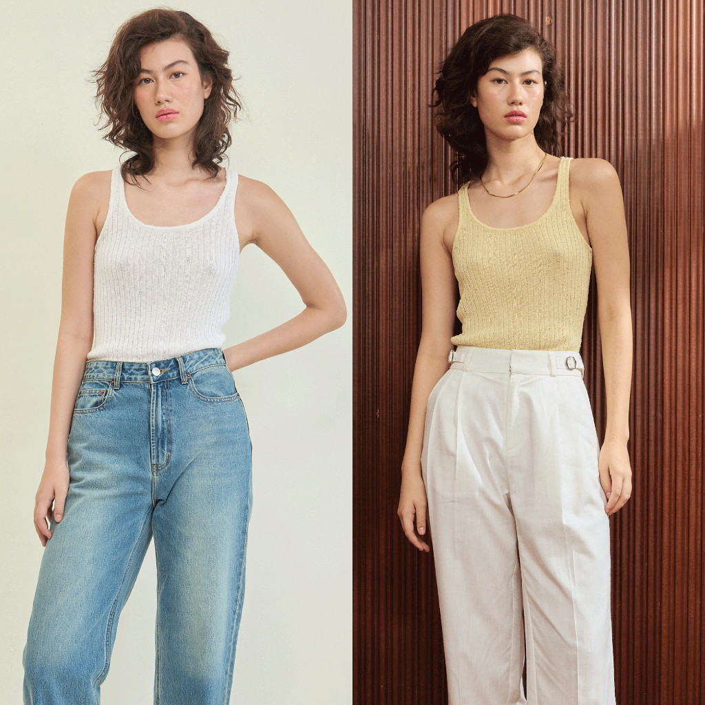 Madmatter - Madmatter / Knitcircle Knit Tank Top เสื้อกล้ามถัก ไหมพรม
