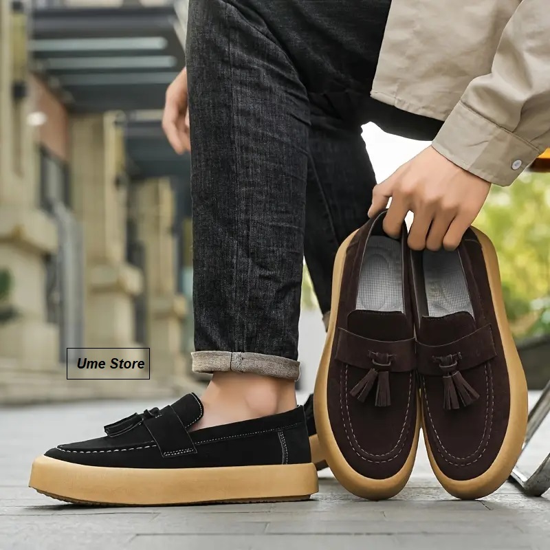 รองเท้า Loafer หนัง Suede แท้ (Men)