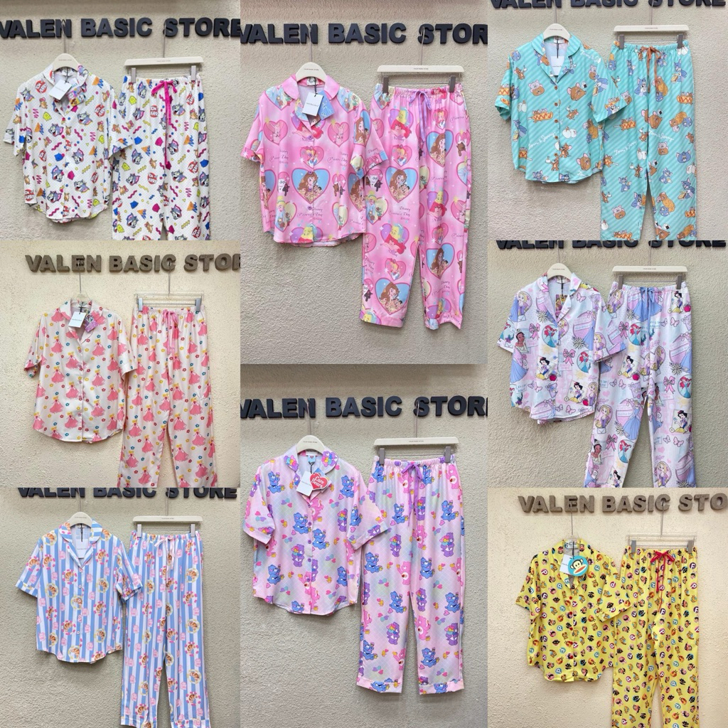 ชุดนอนงานป้าย ✨VALEN BASIC STORE ✨ แขนสั้นขายาว อก42 สินค้าพร้อมส่ง