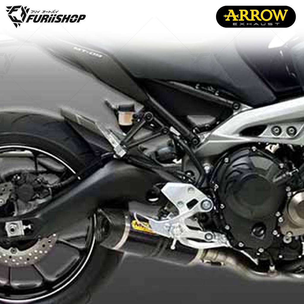ท่อสูตร/ท่อแต่ง/ท่อไอเสีย Arrow carbon : for Yamaha FJ07/MT07 Tracer700GT 2020 -2022