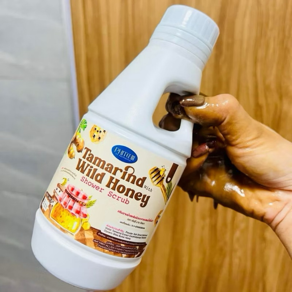 สครับกาแฟพิชชี่ สครับผิวมะขามผสมน้ำผึ้งป่า  600g. – โปรปัง