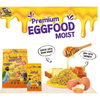 Farmland Premium Egg Food Moist อาหารไข่ สำหรับนกทุกสายมีวิตามิน กรดอะมิโน และโปรตีน ที่จำเป็นสำหรับนก(ขนาด200G.-1KG.)
