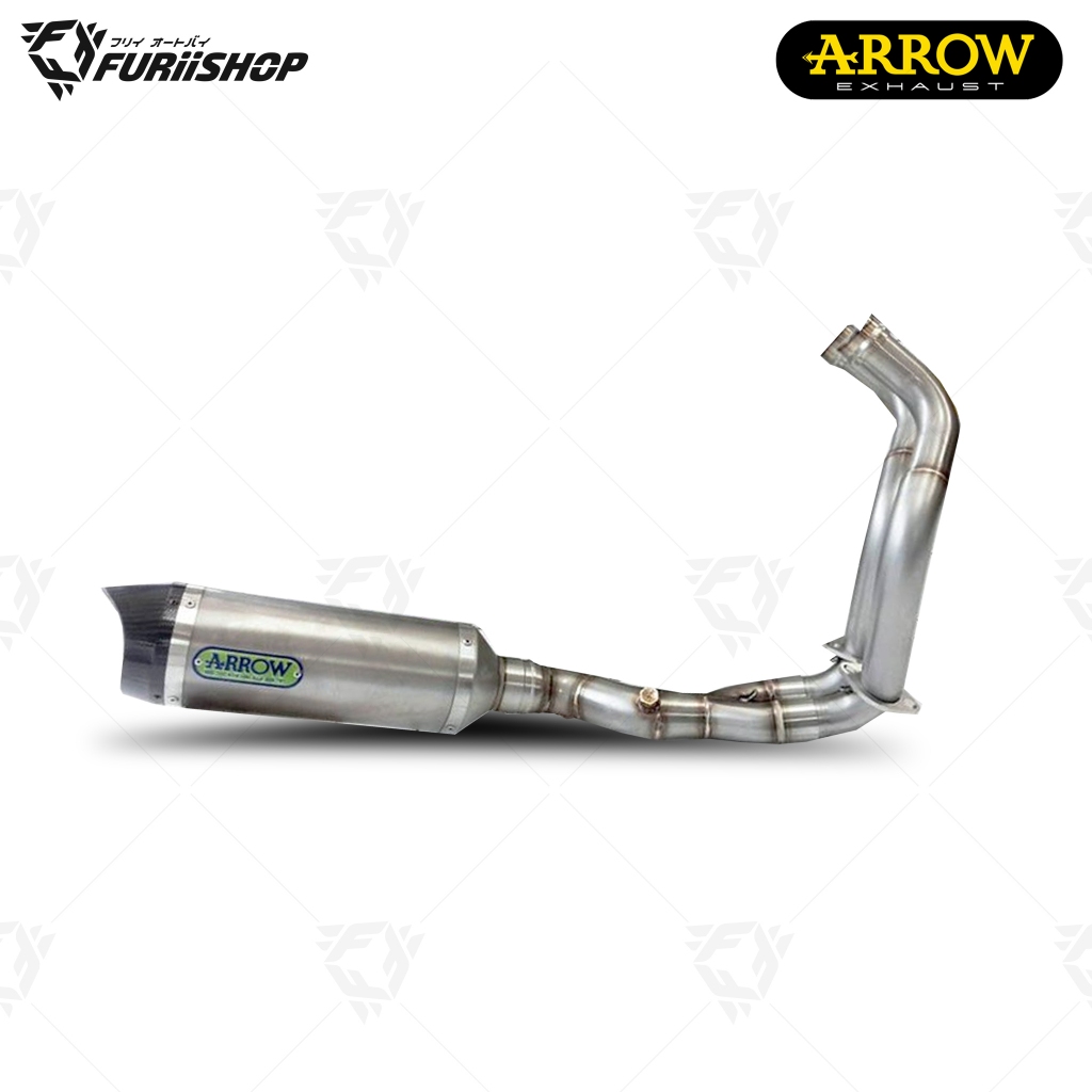 ท่อสูตร/ท่อแต่ง/ท่อไอเสีย Arrow Titanium (ออกล่าง+ออกบน) : for Yamaha YZF-R7 2021-2024