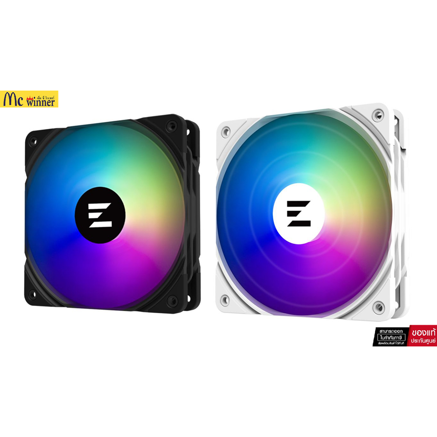 ZALMAN ZM-AF 120 ARGB 1-FAN (BLACK - ZM-AF120 ARGB BLACK) / (WHITE- ZM-AF120 ARGB WHITE) *พัดลม