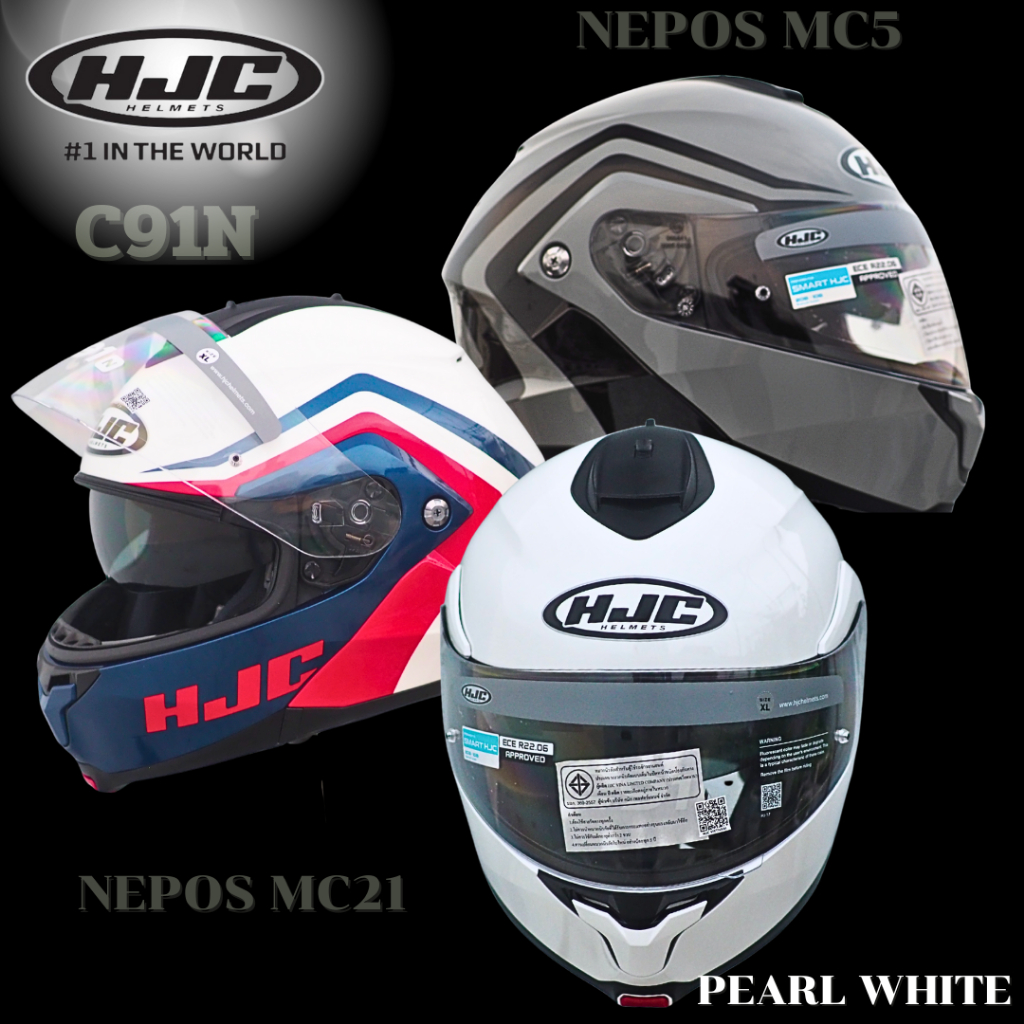 หมวกกันน็อค HJC C91N หมวกยกคาง Modular Flip-Up สไตล์ Touring & Adventure ใหม่ล่าสุด