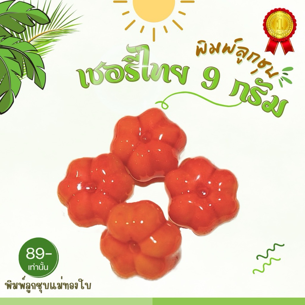 พิมพ์ลูกชุบเชอรี่ไทย 9กรัม FoodGrade 100%