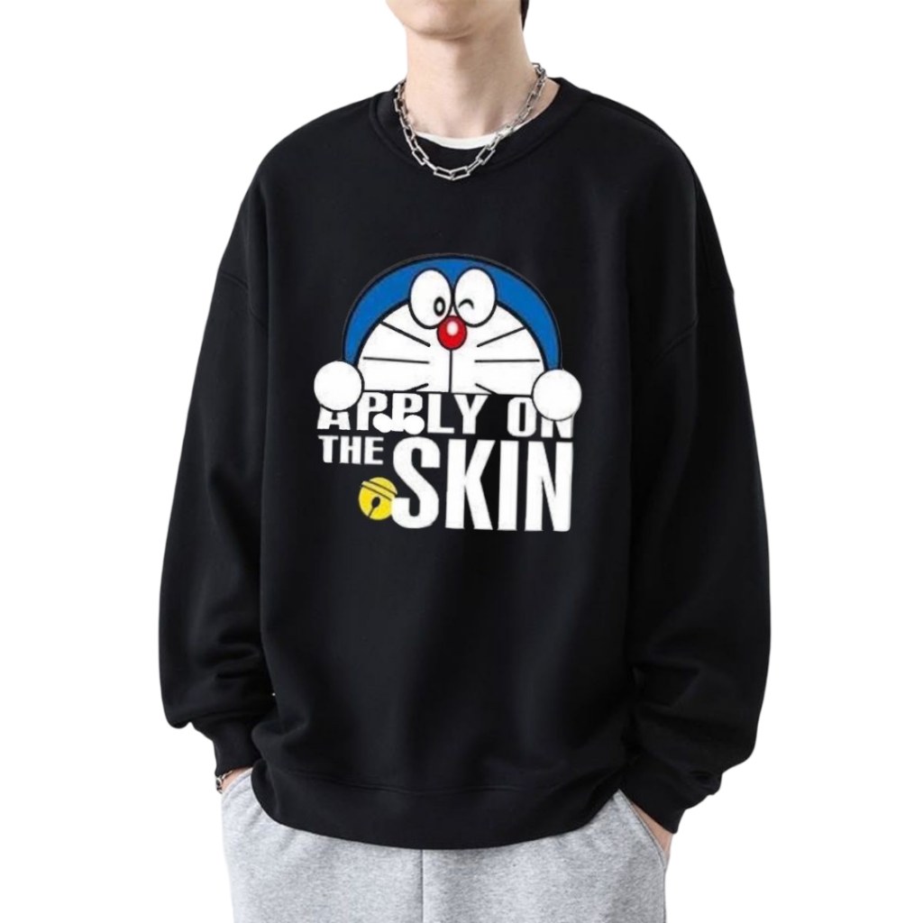 เสื้อสเวตเตอร์คอกลม กันแดดกันลม กันหนาวแฟชั่นฤดูใบไม้ร่วง เนื้อผ้านิ่มสบาย ใส่ได้ทั้งชายและหญิง