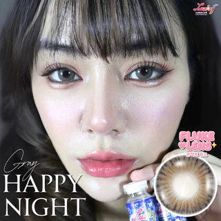 คอนแทคเลนส์ 💎รุ่น Happy Night 💎 (ขนาดกลาง) รุ่นตาเซ็กซี่ ตาคม Luxzylens ใส่สบาย Made in Korea 🇰🇷 luxzy lens ve