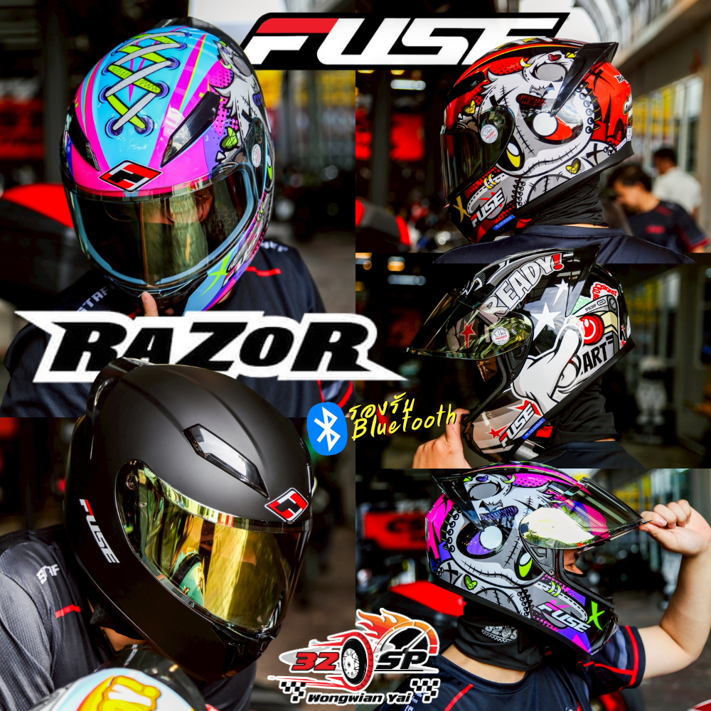 หมวกกันน็อค FUSE รุ่น RAZOR EVO มาใหม่!! ส่งไว!!