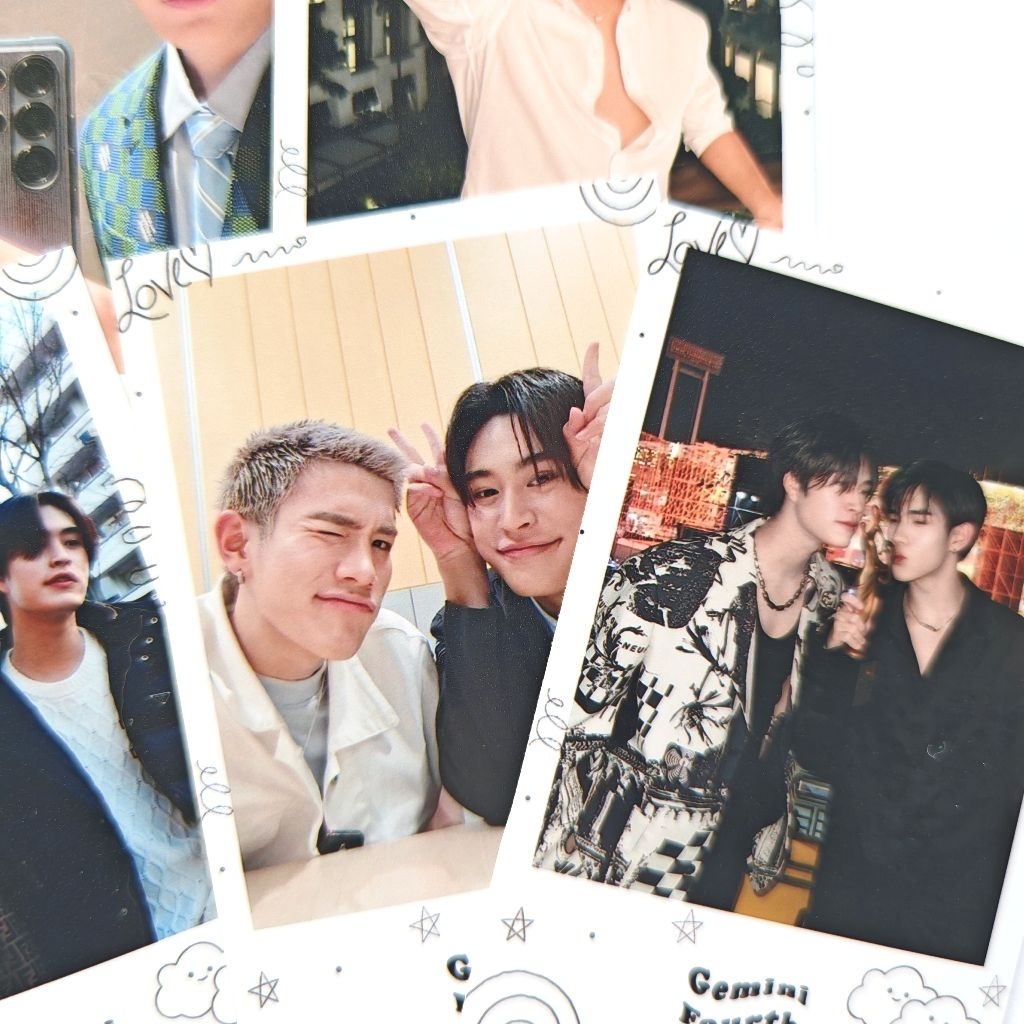 GEMINIFOURTH - รูปเจมีไนน์โฟร์ท 2x3 นิ้ว 4 ใบ กรอบดาว - รูปที่ 2