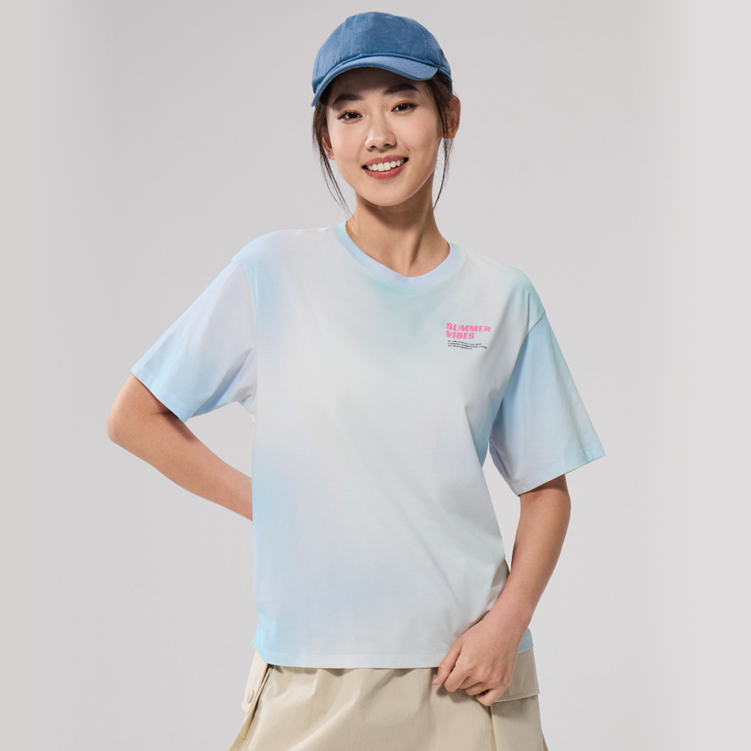 GIORDANO เสื้อยืดผู้หญิง Women's Boyfriend Sorona Tee 05395219