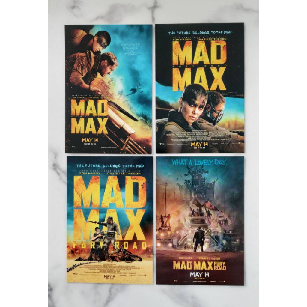 โปสการ์ดหนัง Mad Max Fury Road เซต 4 แบบ