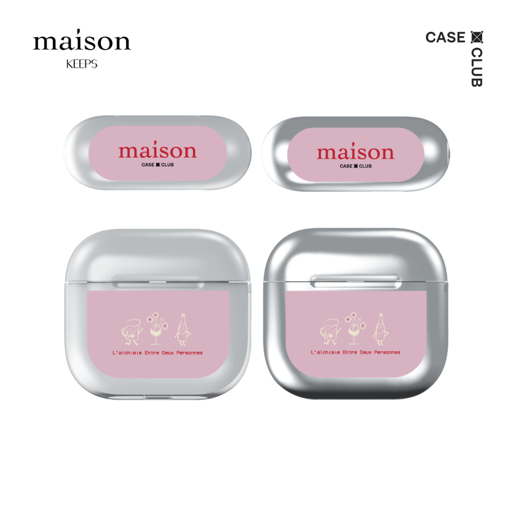 CaseClub Airpods Case เคสแอร์พอต ลาย maison KEEPS The Chemistry เคสแอร์พอร์ต maison KEEPS