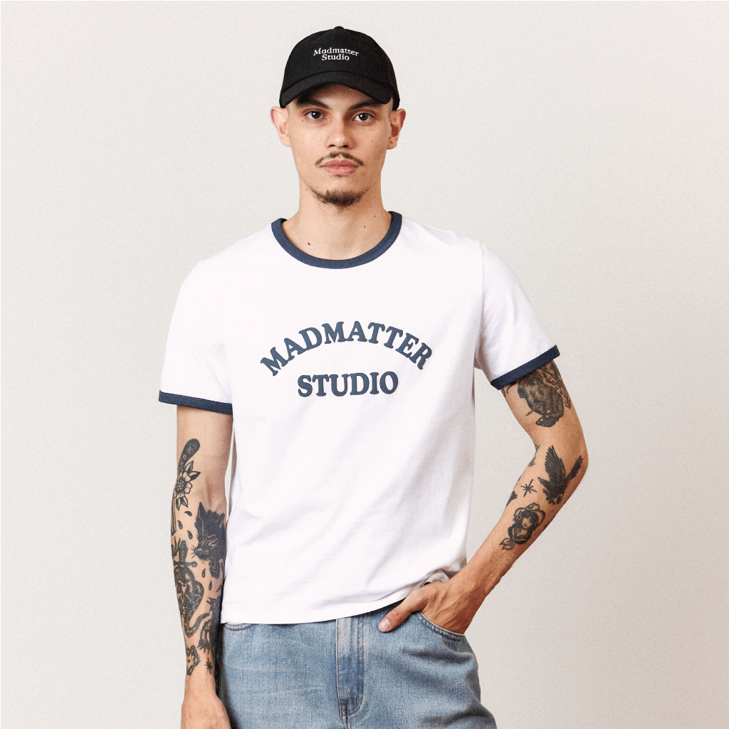 Madmatter -  Ringer Tee เสื้อยืดวินเทจ คอกลม