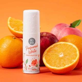 ริเอ็น โรลออนน้ำหอม กลิ่น เฟรซ ฟรุตตี้ หอมสดชื่น Ri en Perfumed White Fresh Fruity Deo 60ml