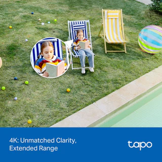 TP-Link Tapo C560WS กล้องไวไฟ 4K 8MP ใช้งานภายนอก IP66 มี AI จดจำใบหน้าได้ Outdoor Pan/Tilt Security รองรับ 2.4GHz/5GHz