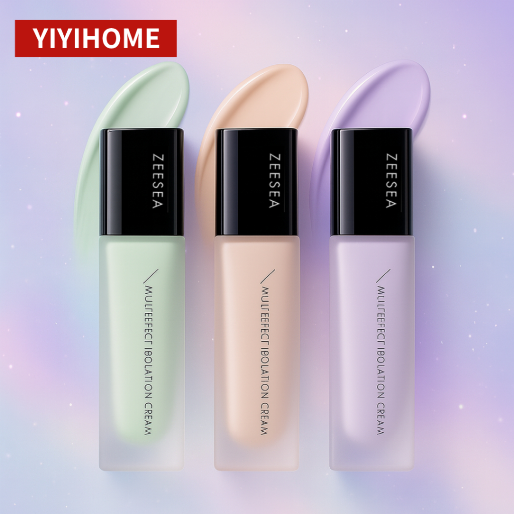 YIYIHOME Zeesea เบสครีมปรับสีผิว ลิควิดรองพื้น คอนซีลเลอร์ ปิดรูขุมขน ไพรเมอร์ ให้ความชุ่มชื้น ติดทนนาน ครีมแต่งหน้า