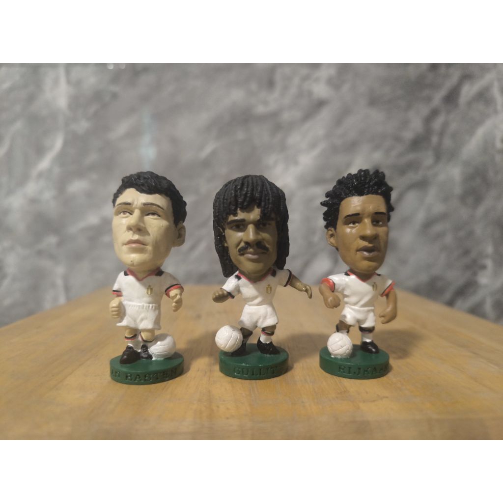 โมเดลนักฟุตบอล เอซีมิลาน3ทหารเสือโปรสตาร์ Van basten/Ruud Gullit/Frank Rijkaard Prostars Ac milan 3ช