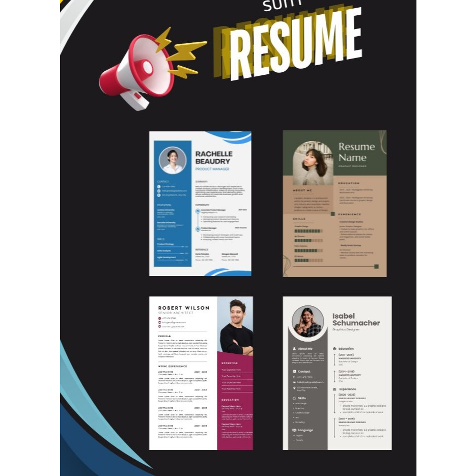 รับทำเรซูเม่ ภาษาไทยและอังกฤษ Resume